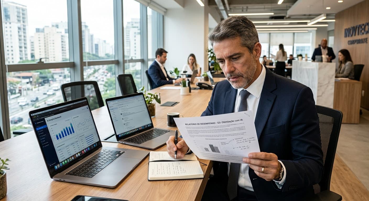 empresários em busca de um melhor resultado a curto prazo
